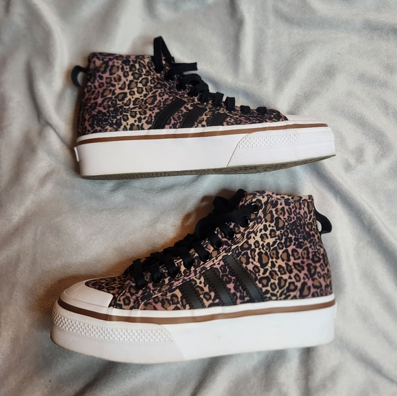 Adidas nizza high top platform sneakers - Picture 7 of 9